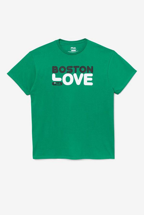 Fila T-Shirt Herr Gröna - Boston Love,62350-JVRP